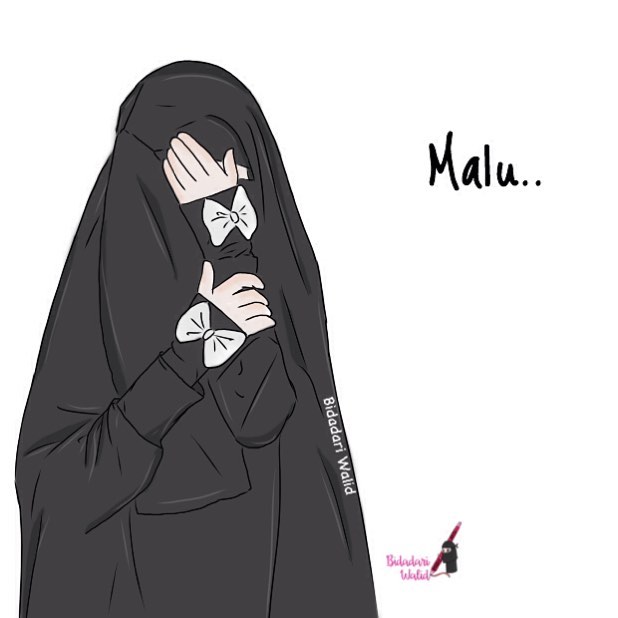 Gambar Kartun Muslimah Bercadar Malu | Gambar kartun, Gambar, Kartun hijab