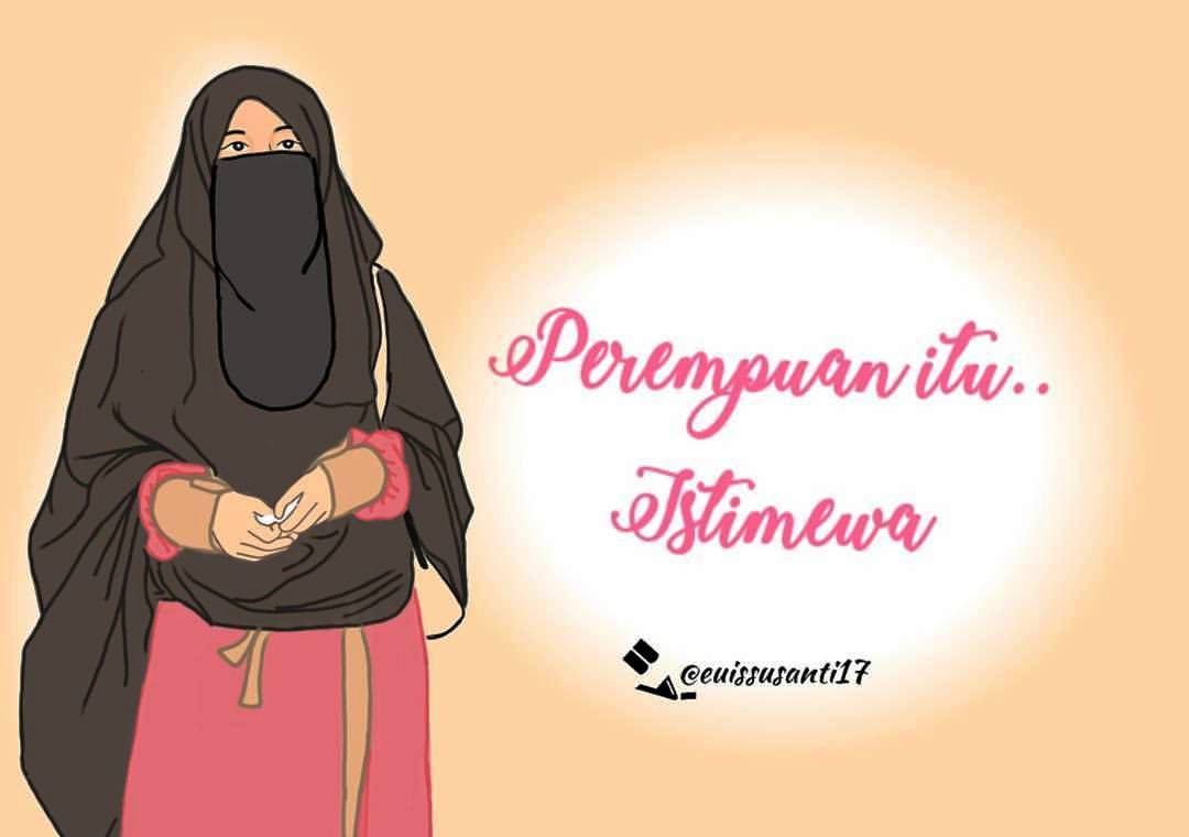 Gambar Kartun Muslimah Bercadar Perempuan Istimewa Kartun Muslimah