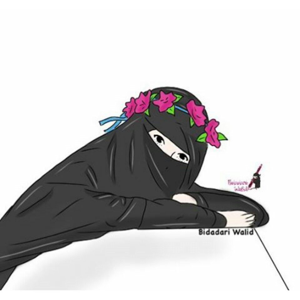 Gambar Kartun Muslimah Bercadar Kartun Muslimah
