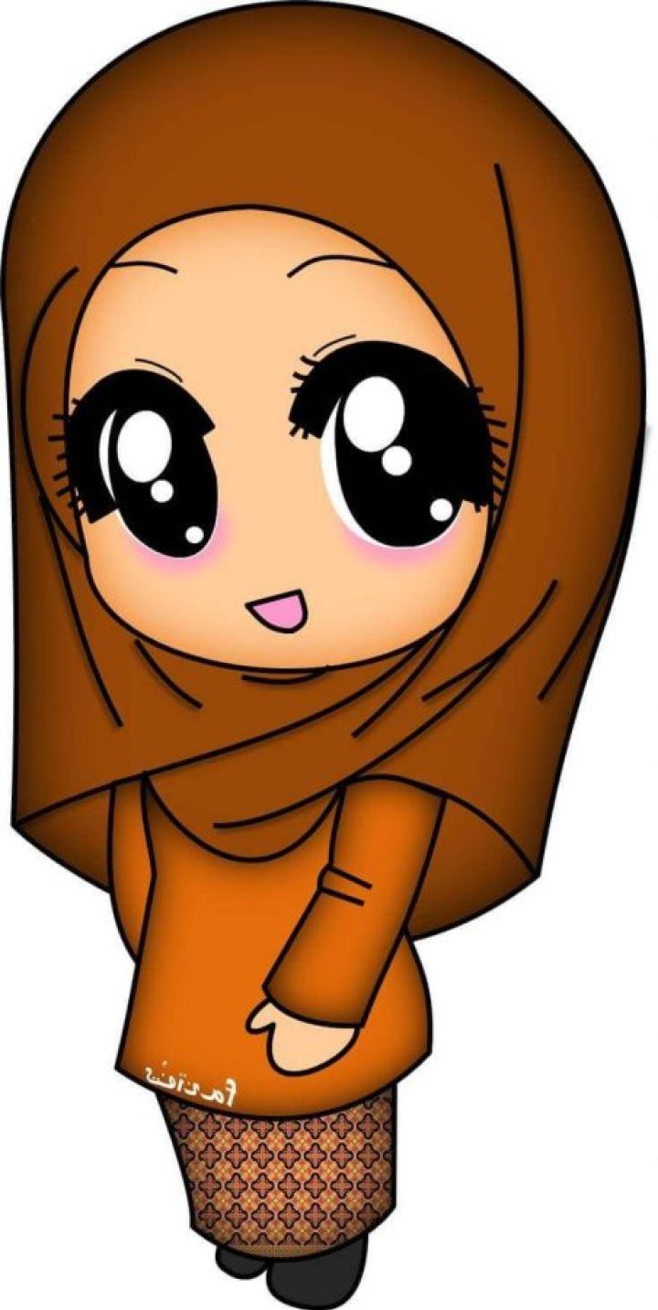 Gambar Kartun Muslimah Lucu Gamis Batik Kartun Muslimah