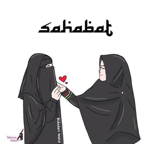 Gambar Kartun Muslimah Bercadar Sahabat