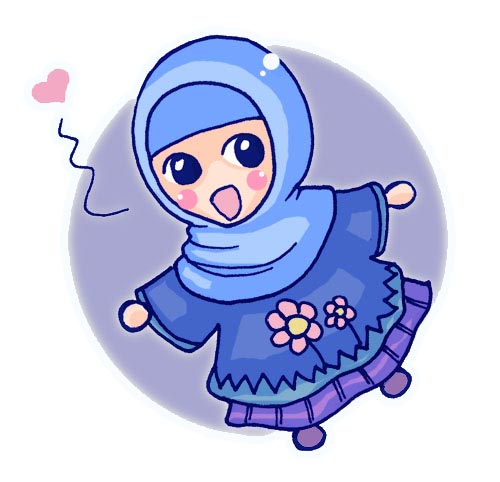 Gambar Kartun Muslimah Lucu So Cute