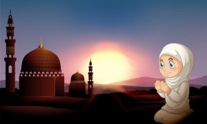 Gambar Kartun Muslimah Sholat Berdoa